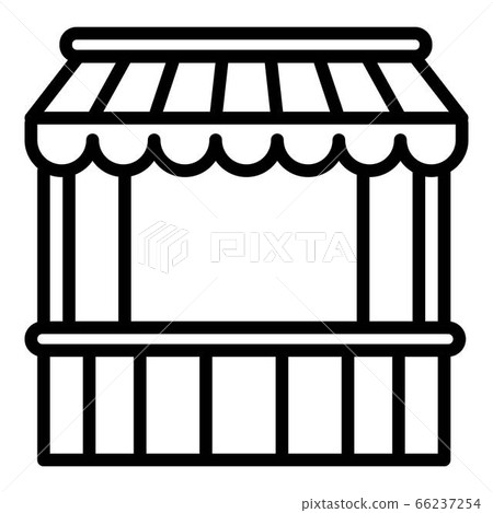Trade tent icon, outline style 66237254