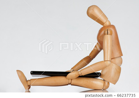 Wooden toy look on smartphone 66237735