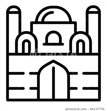 Mosque icon, outline style 66237736
