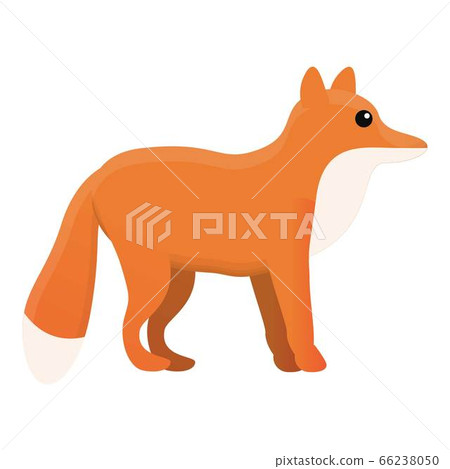Fox icon, cartoon style 66238050