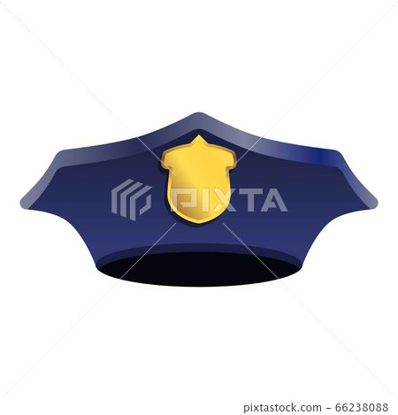 Police cap icon, cartoon style Police cap icon, cartoon style 66238088