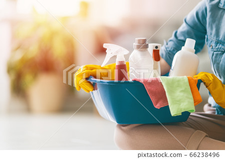 woman doing cleaning the house. woman doing cleaning the house. 66238496