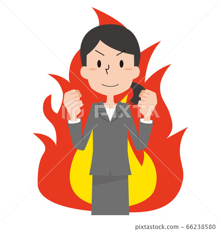 Motivated female office worker without main line 66238580