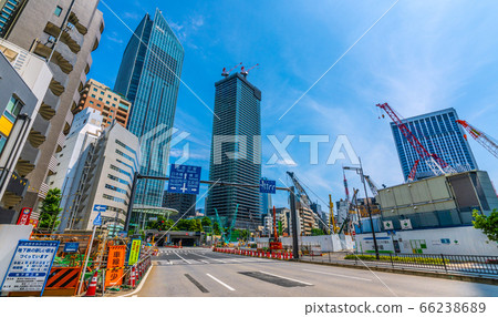 日本的東京城市景觀，可欣賞虎之門2丁目，虎之門之丘，東京鐵塔等美景。 66238689