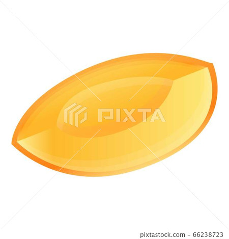 Clean part apricot icon, cartoon style Clean part apricot icon, cartoon style 66238723
