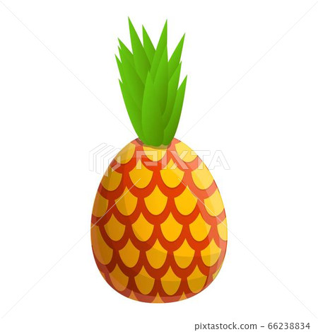 Sweet pineapple icon, cartoon style Sweet pineapple icon, cartoon style 66238834