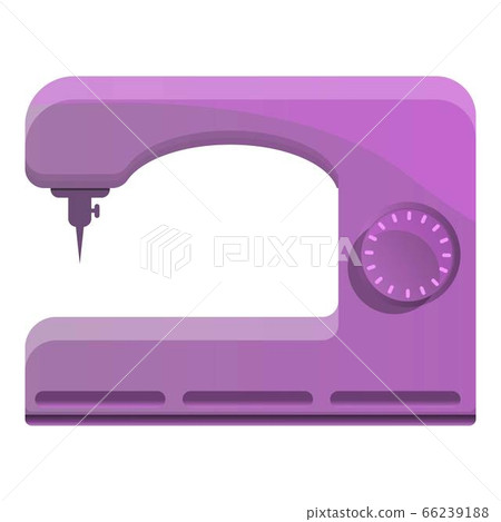 Pink sew machine icon, cartoon style Pink sew machine icon, cartoon style 66239188