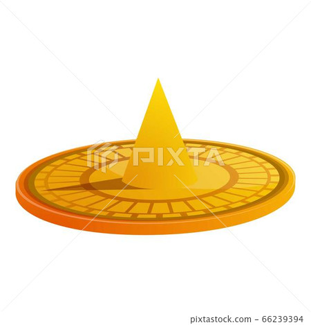 Sundial icon, cartoon style Sundial icon, cartoon style 66239394