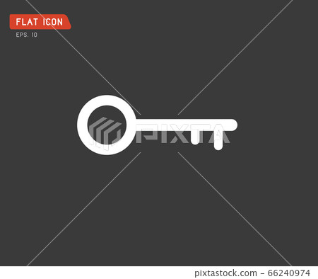 Key Icon flat, logo classic style, vector Key Icon flat, logo classic style, vector 66240974