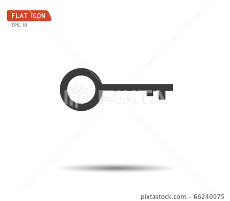Key Icon flat, logo classic style, vector Key Icon flat, logo classic style, vector 66240975
