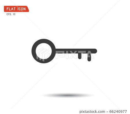 Key Icon flat, logo classic style, vector Key Icon flat, logo classic style, vector 66240977
