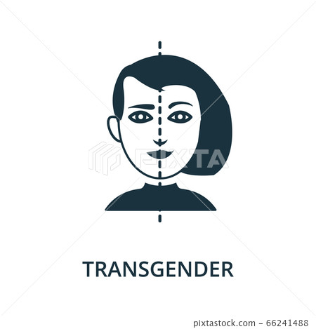 Transgender icon from plastic surgery collection. Simple line element Transgender symbol for templates, web design and infographics 66241488