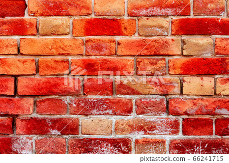 Texture of a brick wall with cracks and scratches 66241715