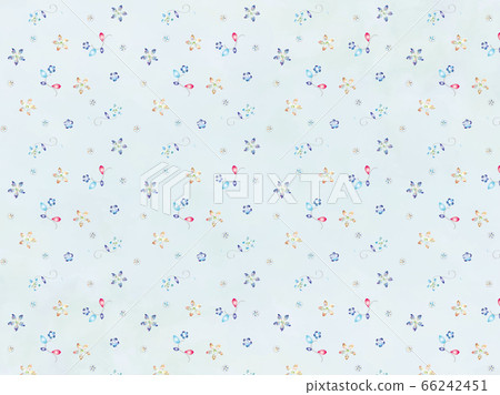 水晶花朵圖案背景素材邊框卡 66242451