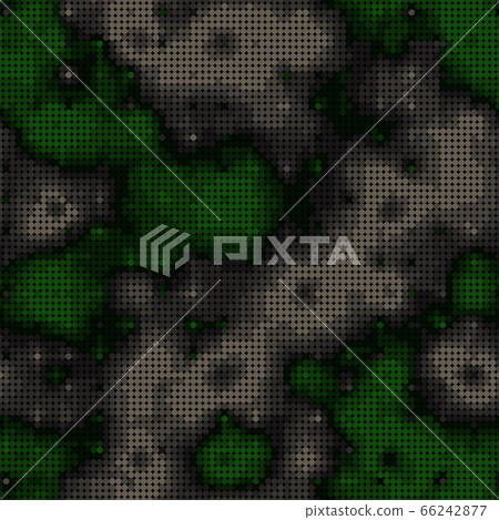Abstract seamless pattern with green colored chaotic circles on dark Abstract seamless pattern with green colored chaotic circles on dark 66242877