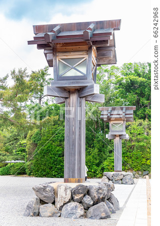 Ise Jingu Geku wooden lantern Ise Jingu Geku wooden lantern 66242968