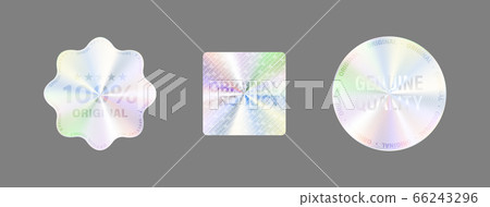 Hologram Label Set Isolate Vector Hologram Sticker Hologram Label Set Isolate Vector Hologram Sticker 66243296