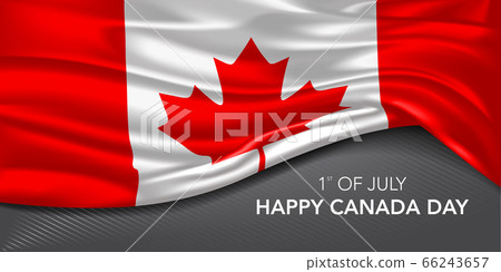 Canada day greeting card, banner with template text vector illustration Canada day greeting card, banner with template text vector illustration 66243657