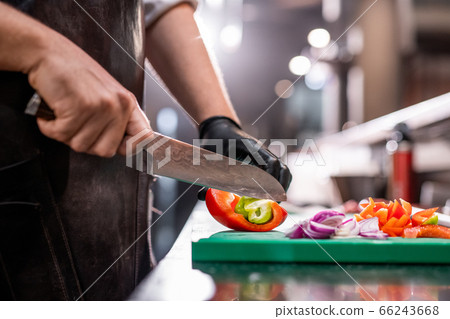 Making refreshing summer salad Making refreshing summer salad 66243668