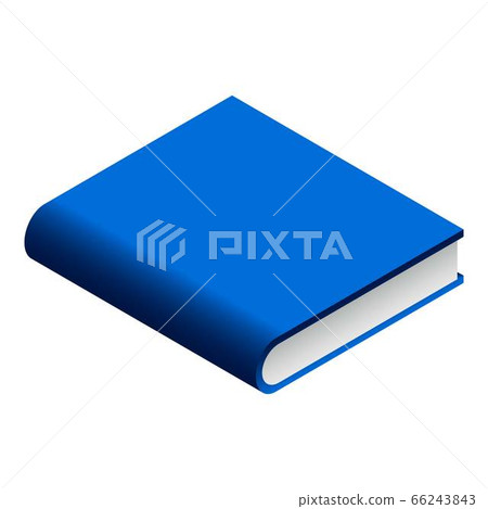 Blue book icon, isometric style Blue book icon, isometric style 66243843