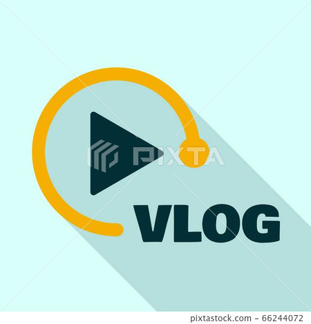 Play Vlog Logo. Flat Illustration Of Play Vlog Vector Logo For Web Design  Royalty Free SVG, Cliparts, Vectors, and Stock Illustration. Image  124577067.