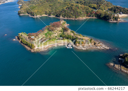 A view of Noshima Island (Imabari City, Ehime Prefecture / Shimanami Kaido) from above. A view of Noshima Island (Imabari City, Ehime Prefecture / Shimanami Kaido) from above. 66244217