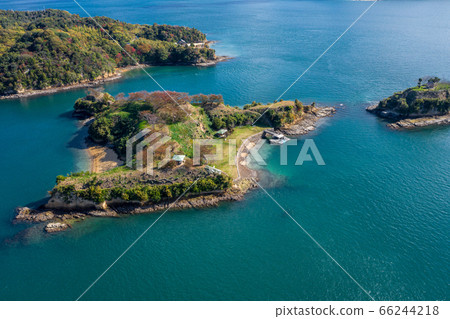 A panoramic view of Noshima Island (Imabari City, Ehime Prefecture / Shimanami Kaido). A panoramic view of Noshima Island (Imabari City, Ehime Prefecture / Shimanami Kaido). 66244218