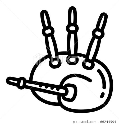 Bagpipes icon, outline style Bagpipes icon, outline style 66244594