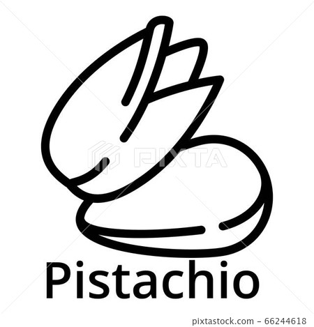 Pistachio icon, outline style 66244618