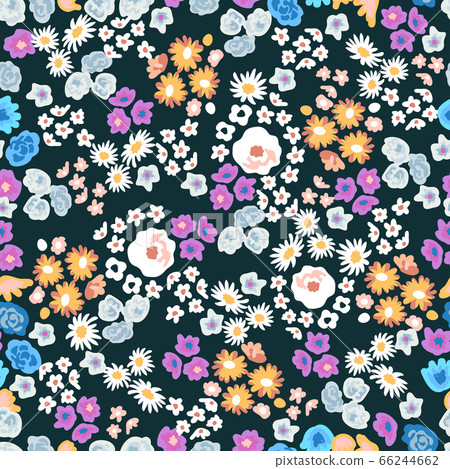 Seamless print with wild flowers. 66244662