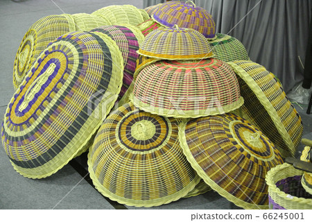 Malay traditional food cover made of pandanus leaves and rattan Malay traditional food cover made of pandanus leaves and rattan 66245001