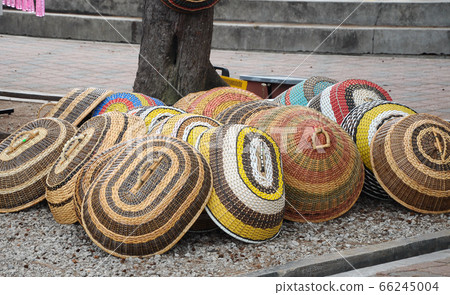 Malay traditional food cover made of pandanus leaves and rattan 66245004