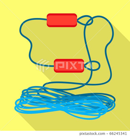 Rafting rope icon, flat style 66245341