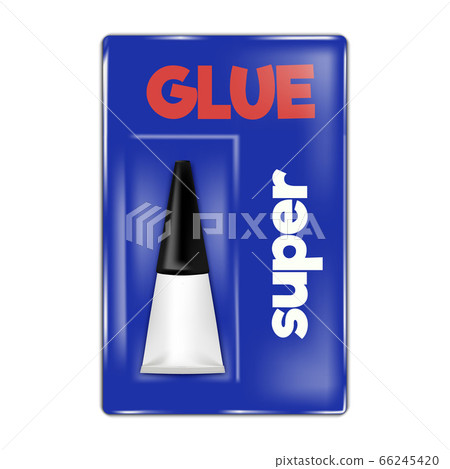 Super glue icon, realistic style 66245420