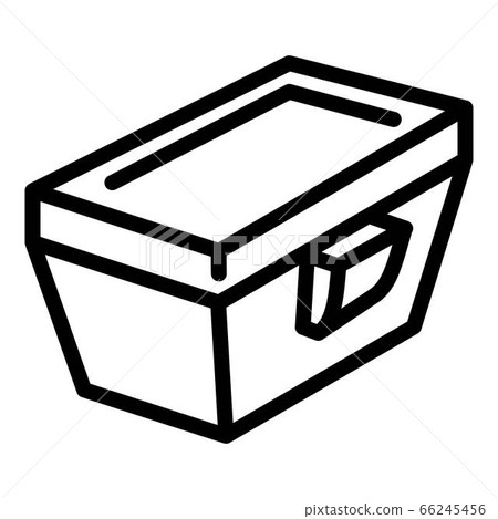 Square lunch box icon, outline style 66245456