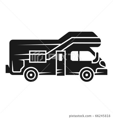 Modern motorhome icon, simple style 66245818