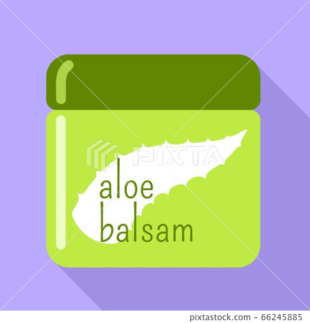 Aloe balsam icon, flat style Aloe balsam icon, flat style 66245885