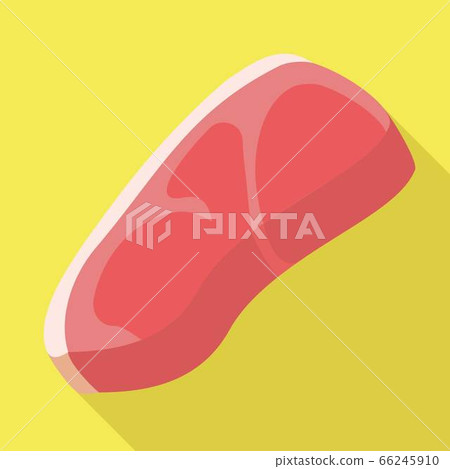 Raw meat icon, flat style Raw meat icon, flat style 66245910