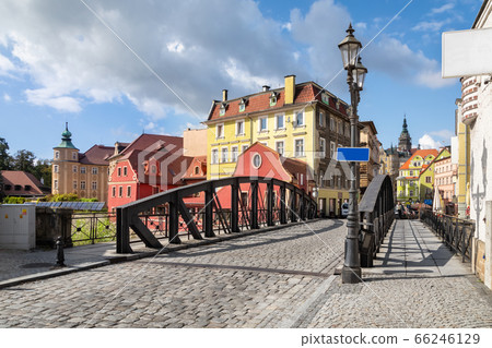 Klodzko, Poland. View of Iron Bridge and Old Town 66246129