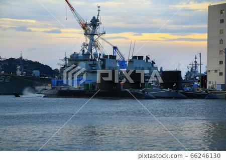 US Navy Yokosuka Base in the evening 66246130
