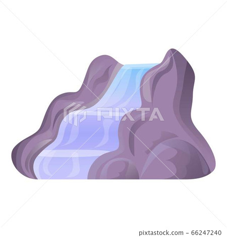 Tourism cascade icon, cartoon style 66247240