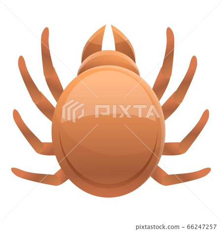 Infection mite icon, cartoon style 66247257
