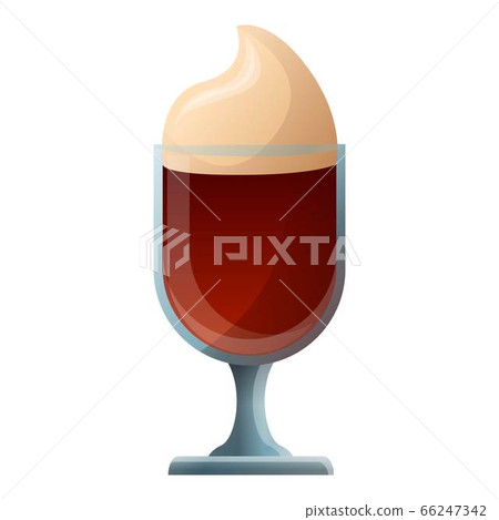 Coffee latte icon, cartoon style 66247342