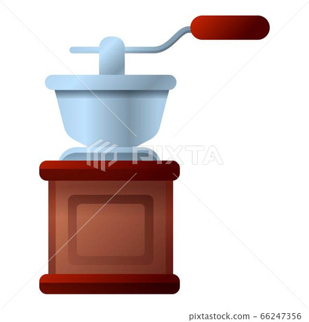 Manual coffee grinder icon, cartoon style Manual coffee grinder icon, cartoon style 66247356
