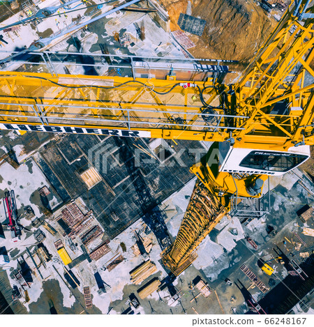 Contstruction Site from above. Aerial view of new apartment under construction. Katowice Contstruction Site from above. Aerial view of new apartment under construction. Katowice 66248167