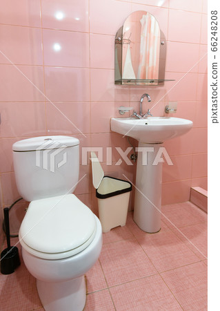 Interior of a sanitary unit in a small apartment Interior of a sanitary unit in a small apartment 66248208