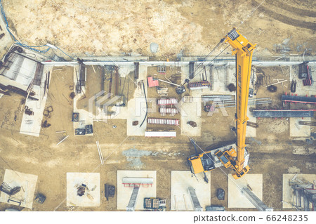 Construction site from above. Construction site from above. 66248235