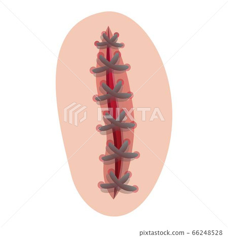 Scalpel suture icon, cartoon style Scalpel suture icon, cartoon style 66248528