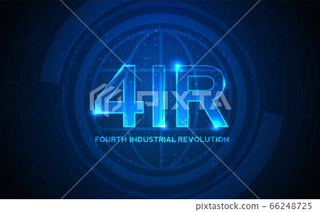 Fourth industrial revolution on futuristic hud with world map globe. concept of automatization, machinery, robotic technology, industrial revolution and artificial intelligence. Fourth industrial revolution on futuristic hud with world map globe. concept of automatization, machinery, robotic technology, industrial revolution and artificial intelligence. 66248725