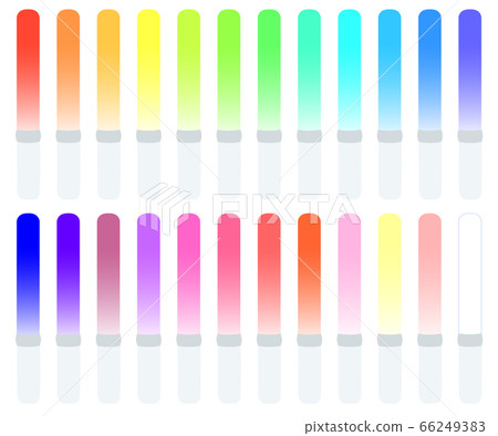 24 colors penlight _ no line - Stock Illustration [66249383] - PIXTA
